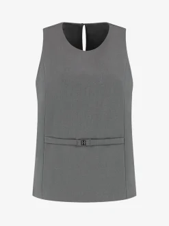 Top met ceintuur detail