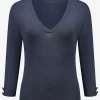 Top met driekwart mouwen