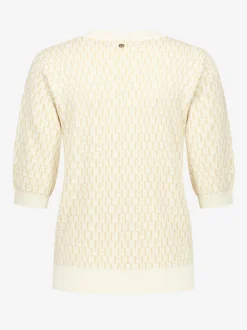 Top met logo patroon
