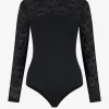 Top met mesh en kant