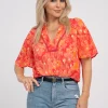Top met ruffles