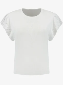 Top met vlindermouwen