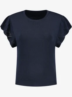 Top met vlindermouwen