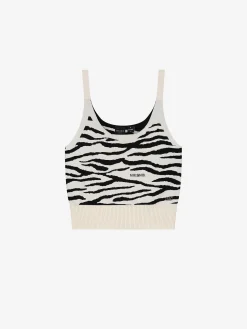 Top met zebra print