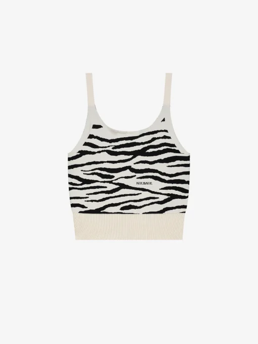 Top met zebra print