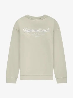 Trui met geborduurde tekst