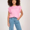 T-shirt met boxy fit