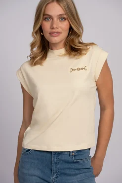 T-shirt met boxy fit