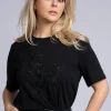 T-shirt met FH pailletten logo