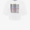 T-shirt met glitter print