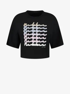 T-shirt met glitter print