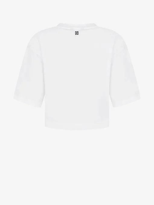 T-shirt met glitter print