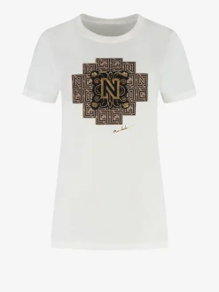 T-shirt met grafisch logo print