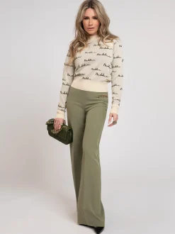Wide leg broek
